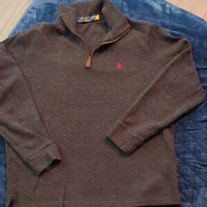 Ralph Lauren Gray Sweater with Blue Label